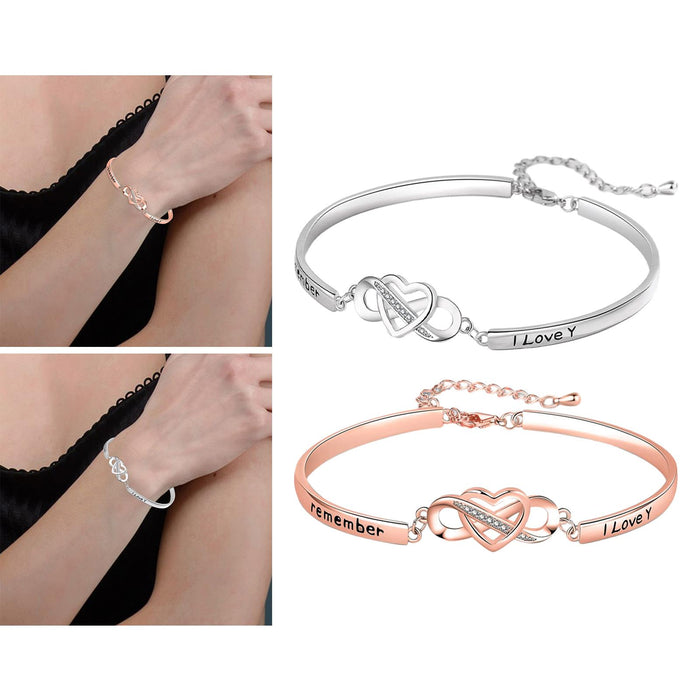 Crofta Women Bracelets Wrist Decoration Cute Trendy for Party Birthday Gifts Summer rose gold