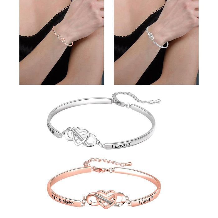 Crofta Women Bracelets Wrist Decoration Cute Trendy for Party Birthday Gifts Summer rose gold