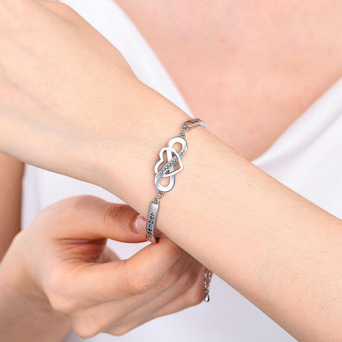 Crofta Women Bracelets Wrist Decoration Cute Trendy for Party Birthday Gifts Summer silver