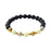 Crofta Luminous Bracelet Ball Beads Bracelet Women Couples Stylish Elastic Bracelet Yellow and Green