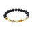 Crofta Luminous Bracelet Ball Beads Bracelet Women Couples Stylish Elastic Bracelet Yellow and Green