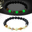 Crofta Luminous Bracelet Ball Beads Bracelet Women Couples Stylish Elastic Bracelet Yellow and Green