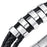 Crofta Braided Bracelet Gift Punk Rock Tribal Cuff Bracelet for Men Women Boyfriend Steel color