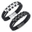 Crofta Braided Bracelet Gift Punk Rock Tribal Cuff Bracelet for Men Women Boyfriend Steel color