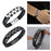 Crofta Braided Bracelet Gift Punk Rock Tribal Cuff Bracelet for Men Women Boyfriend Steel color