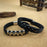 Crofta Braided Bracelet Gift Punk Rock Tribal Cuff Bracelet for Men Women Boyfriend Steel color