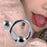 Crofta Tongue Stud Stainless Steel Letter Tongue Stud for Girls Boys Weddings Party A