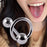 Crofta Tongue Stud Stainless Steel Letter Tongue Stud for Girls Boys Weddings Party A