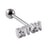 Crofta Tongue Stud Stainless Steel Letter Tongue Stud for Girls Boys Weddings Party E