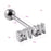 Crofta Tongue Stud Stainless Steel Letter Tongue Stud for Girls Boys Weddings Party E