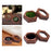 Crofta Wooden Ring Box Holder Black Walnut Gift Box for Necklace Ear Studs Ceremony Green Filled