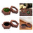 Crofta Wooden Ring Box Holder Black Walnut Gift Box for Necklace Ear Studs Ceremony Green Filled