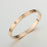 Crofta 5Pcs Bangle Bracelet Wrist Cuff Bracelet for Thanksgiving Engagement Wedding Rose Gold