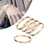 Crofta 5Pcs Bangle Bracelet Wrist Cuff Bracelet for Thanksgiving Engagement Wedding Rose Gold