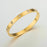 Crofta 5Pcs Bangle Bracelet Wrist Cuff Bracelet for Thanksgiving Engagement Wedding Gold