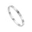 Crofta Stylish Stainless Steel Bangle Bracelet for Women Men Decorative Bangle Cuff Silver