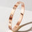 Crofta Stylish Stainless Steel Bangle Bracelet for Women Men Decorative Bangle Cuff Rose Gold