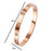 Crofta Stylish Stainless Steel Bangle Bracelet for Women Men Decorative Bangle Cuff Rose Gold