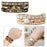 Crofta Women Ethnic PU Leather Wrap Bracelet Multi Layer Charm Unique Bead Bracelet Style A