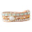 Crofta Women Ethnic PU Leather Wrap Bracelet Multi Layer Charm Unique Bead Bracelet Style B