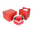 Crofta Jewelry Box Rings Earrings Necklace Storage Box for Motherâ€™s Day Anniversary Red