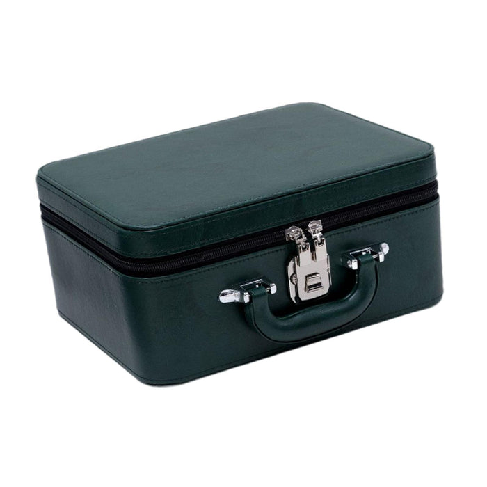 Crofta Jewelry Organizer Box Jewelry Organizer Storage Case for Rings Necklace Pins Green