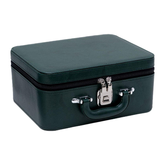 Crofta Jewelry Organizer Box Jewelry Organizer Storage Case for Rings Necklace Pins Green