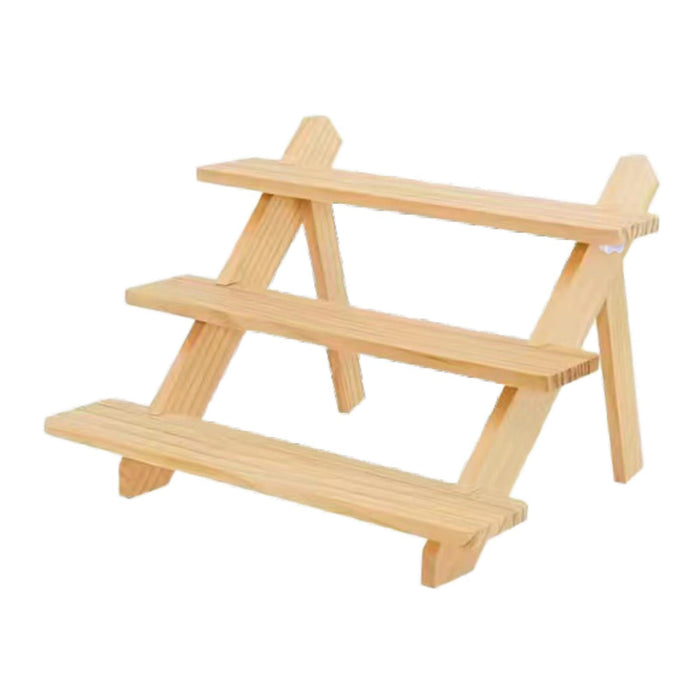 Crofta Wooden Retail Display Riser Frame for Dolls Collection Home Decoration Party