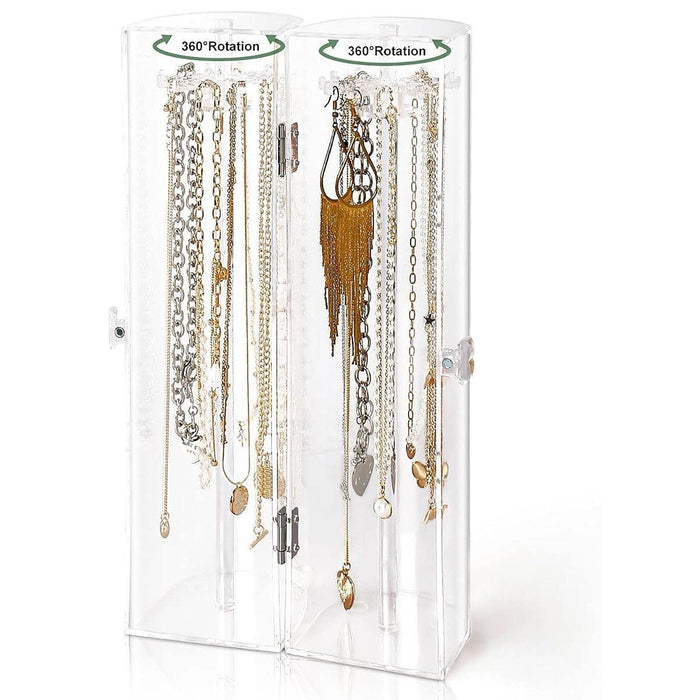 Crofta Clear Necklace Holder Multipurpose Necklace Hanger for Tabletop Stores Shops