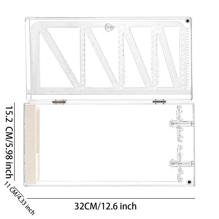 Crofta Acrylic Necklace Holder Stand Organizer for Centerpiece with Rings Tray