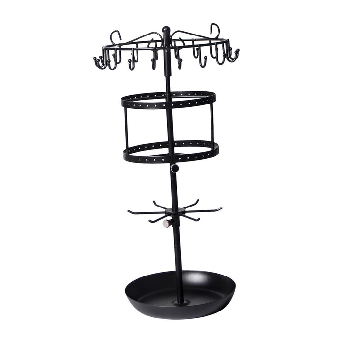 Crofta Earring Holder Rotatable Earring Tree Organizer Stand for Countertop Keyring