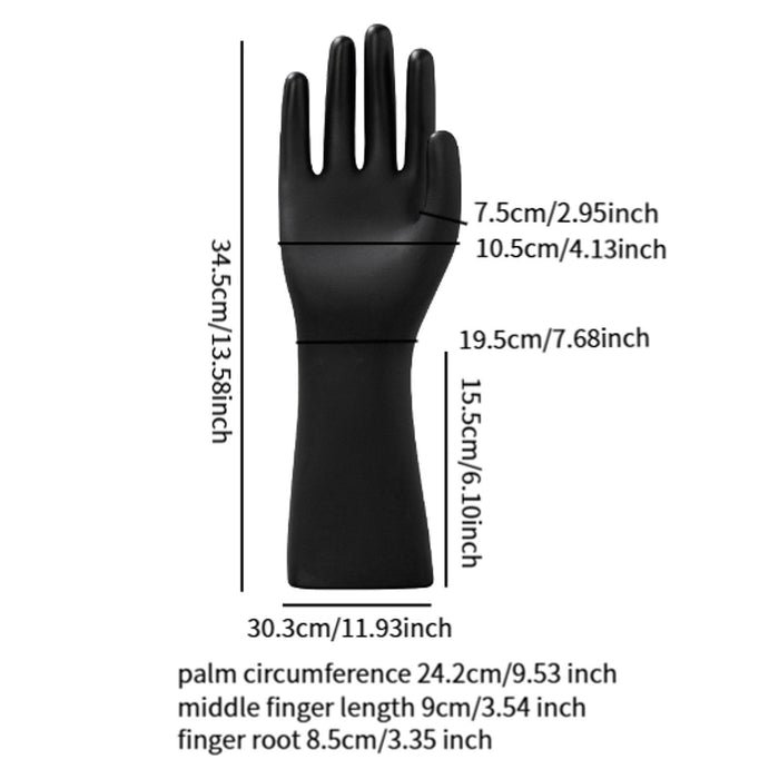 Crofta Male Mannequin Hand Matte Black Male Hand Model for Bracelet Gloves Tabletop Right Hand