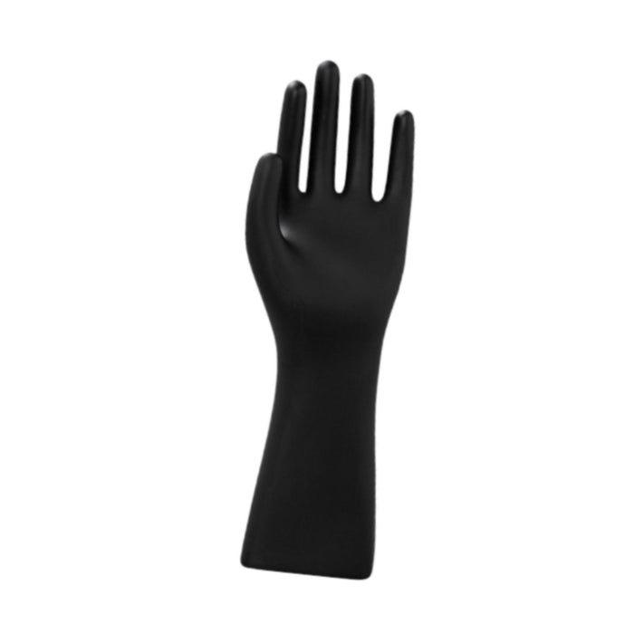 Crofta Male Mannequin Hand Matte Black Male Hand Model for Bracelet Gloves Tabletop Left Hand