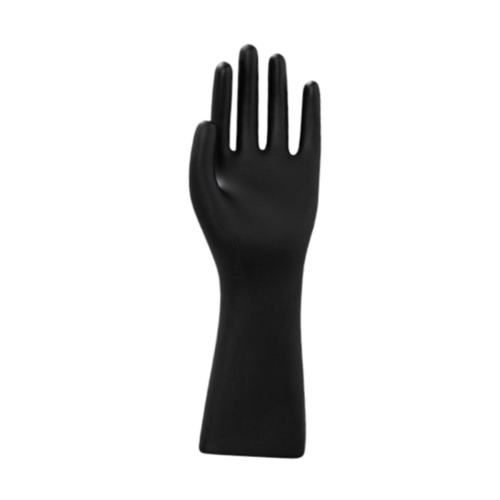 Crofta Male Mannequin Hand Matte Black Male Hand Model for Bracelet Gloves Tabletop Left Hand