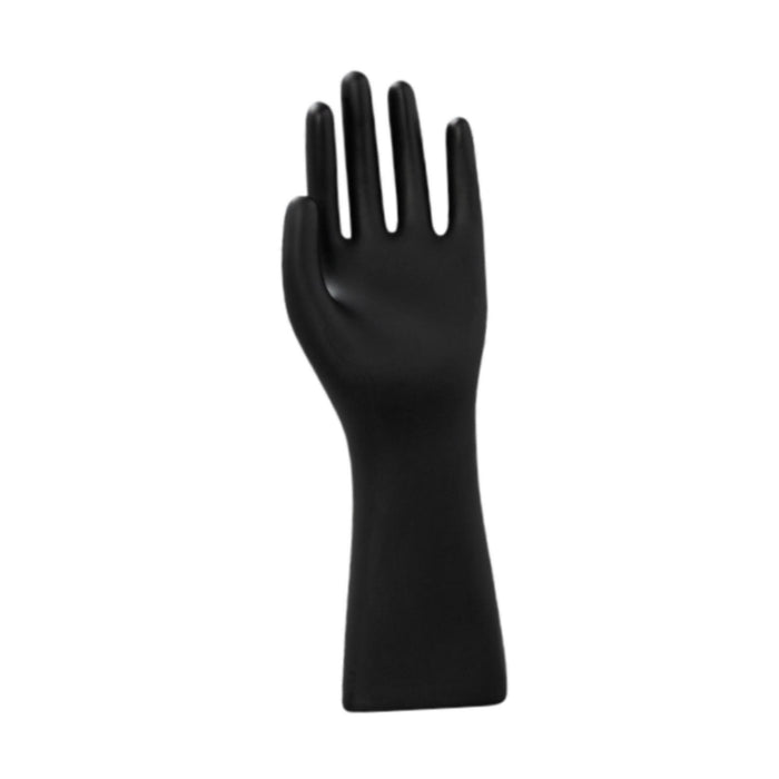 Crofta Male Mannequin Hand Matte Black Male Hand Model for Bracelet Gloves Tabletop Left Hand