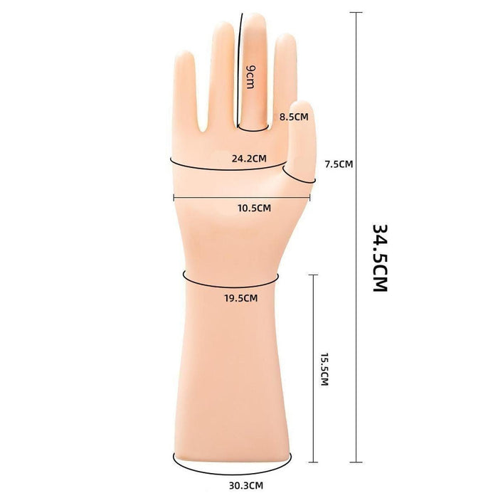 Crofta Male Mannequin Hand Matte Black Male Hand Model for Bracelet Gloves Tabletop Left Hand