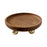 Crofta Wooden Serving Tray Organizer Wooden Pedestal Stand for Counter Vanity Fruit 13x5cm Brown