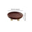 Crofta Wooden Serving Tray Organizer Wooden Pedestal Stand for Counter Vanity Fruit 13x5cm Deep Brown