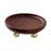 Crofta Wooden Serving Tray Organizer Wooden Pedestal Stand for Counter Vanity Fruit 13x5cm Deep Brown