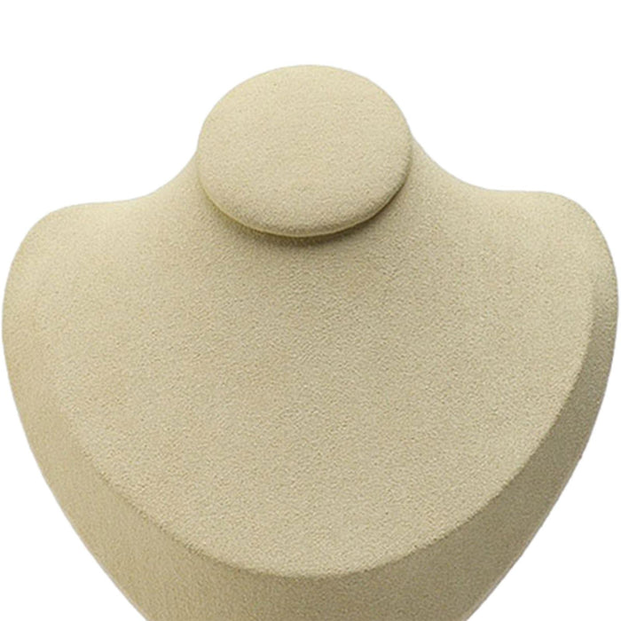 Crofta Necklace Display Stand Decor Jewelry Bust Holder for Store Home Decor Bedroom Beige