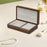 Crofta Jewelry Box Jewelry Decorative Box Treasure Box for Bracelets Rings Earrings White Interior