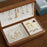 Crofta Jewelry Box Jewelry Decorative Box Treasure Box for Bracelets Rings Earrings White Interior