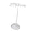 Crofta 23 Hooks Necklace Holder Rotating Metal Earrings Display Stand for Bracelets White