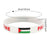 Crofta Palestine Wristband Palestinian Flag Bangle Sport Games Palestinian Bracelet White