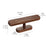 Crofta Watch Display Stand Modern Wristwatch Rack Multifunctional Wood Watch Holder S Walnut