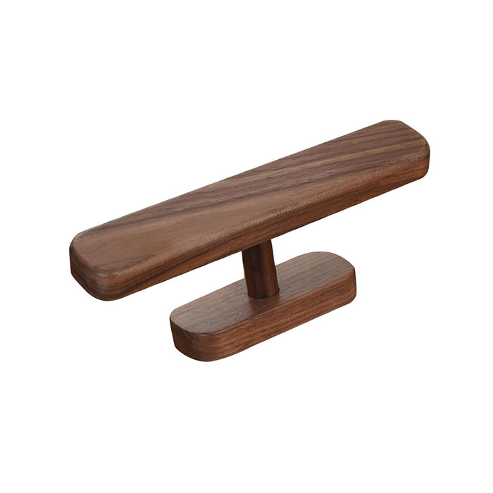 Crofta Watch Display Stand Modern Wristwatch Rack Multifunctional Wood Watch Holder S Walnut