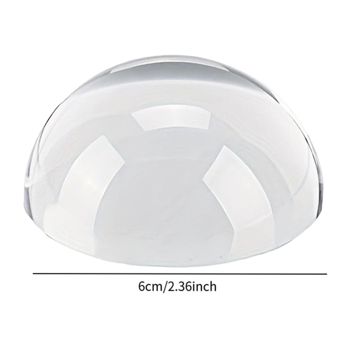 Crofta Acrylic Dome Magnification Table Paperweight for Photography Home Decoration 6 cm