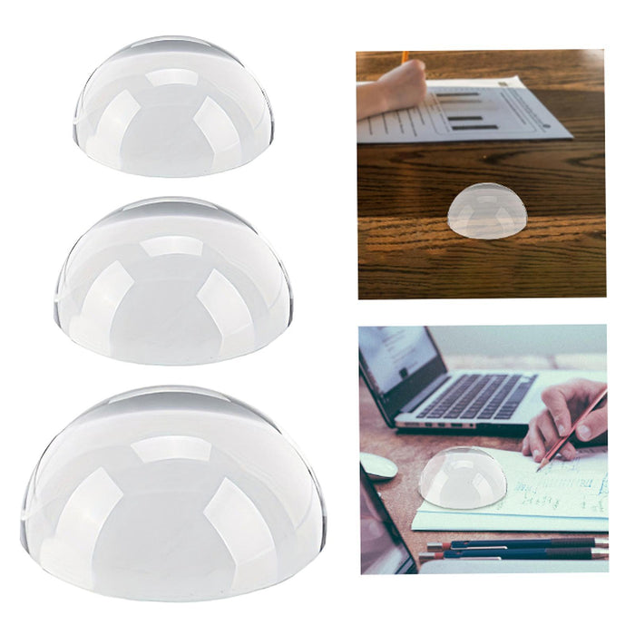 Crofta Acrylic Dome Magnification Table Paperweight for Photography Home Decoration 6 cm