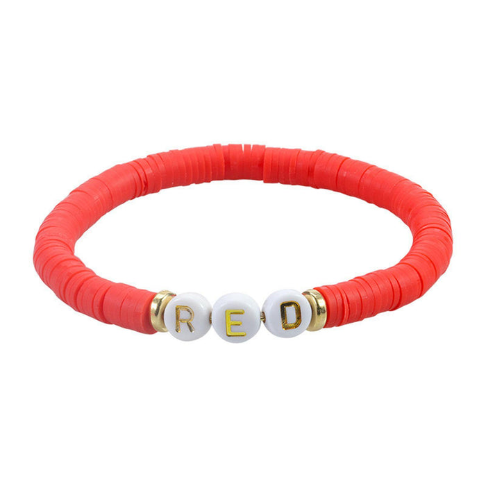 Crofta 11x Friendship Bracelets Colorful Letter Bracelets Fashion Inspire Bracelets