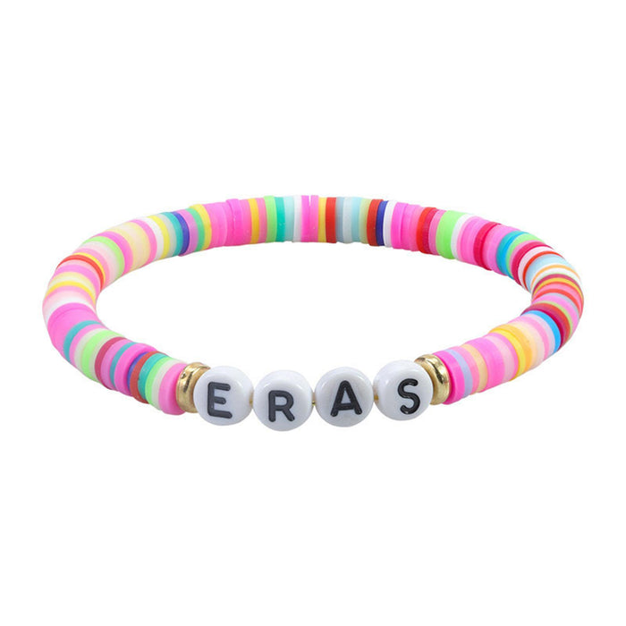 Crofta 11x Friendship Bracelets Colorful Letter Bracelets Fashion Inspire Bracelets